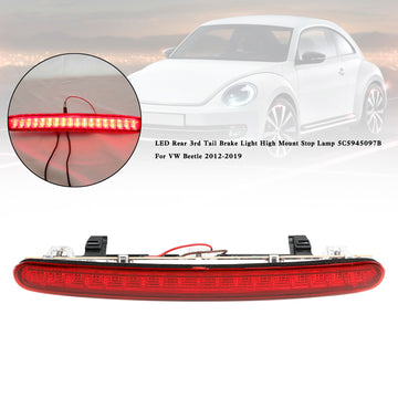 LED Rear 3rd Tail Brake Light High Mount Stop Lamp 5C5945097B For VW Beetle 2012-2019 - 0