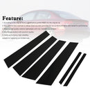 Honda Civic 2006–2011 6-teiliges Autofenster-Säulenpfosten-Abdeckungs-Trim-3