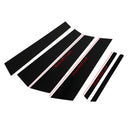 Honda Civic 2006–2011 6-teiliges Autofenster-Säulenpfosten-Abdeckungs-Trim-4