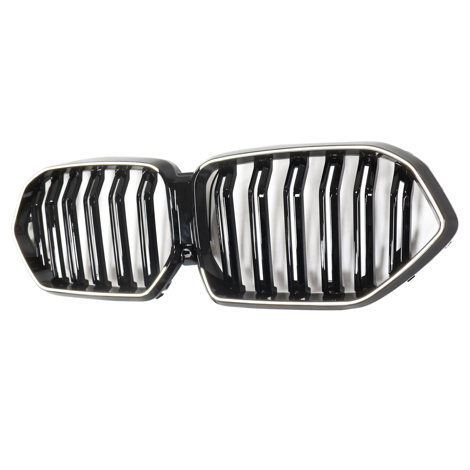 Grille de pare-chocs avant noire brillante pour BMW X6 G06 M50i 2020-2022 avec trou pour caméra