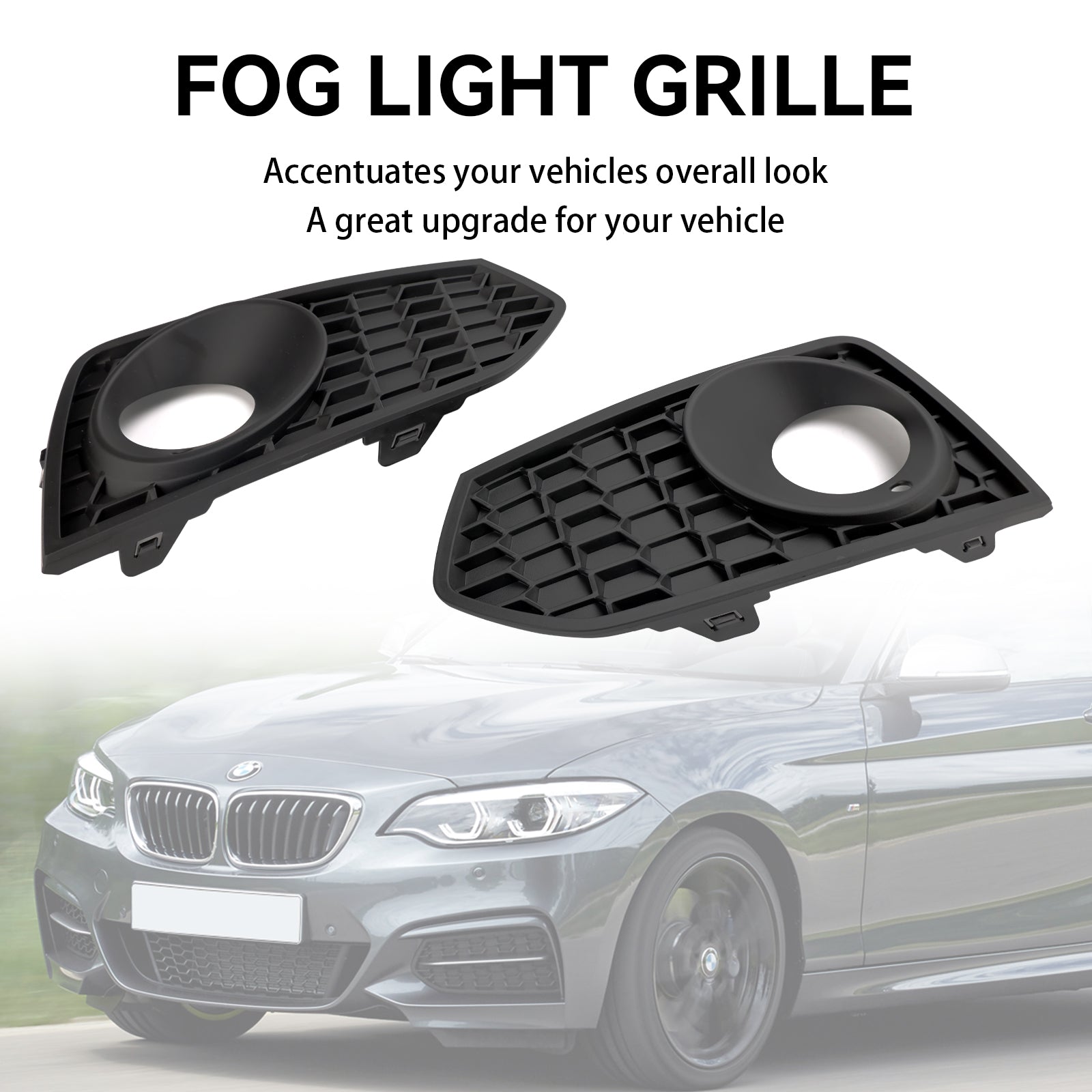 BMW 03/2014-04/2017 2-Series F23 M Sport Bumpers 51118055319 51118055320 2PCS Front Bumper Fog Light Grille Grill