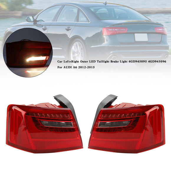 Auton L+R ulompi LED-takavalon jarruvalo 4GD945095 4GD945096 AUDI A6 2012-2015