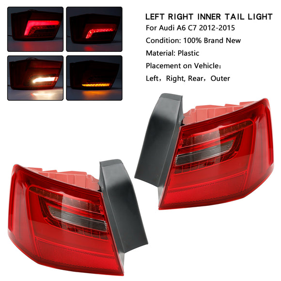 Auton L+R ulompi LED-takavalon jarruvalo 4GD945095 4GD945096 AUDI A6 2012-2015