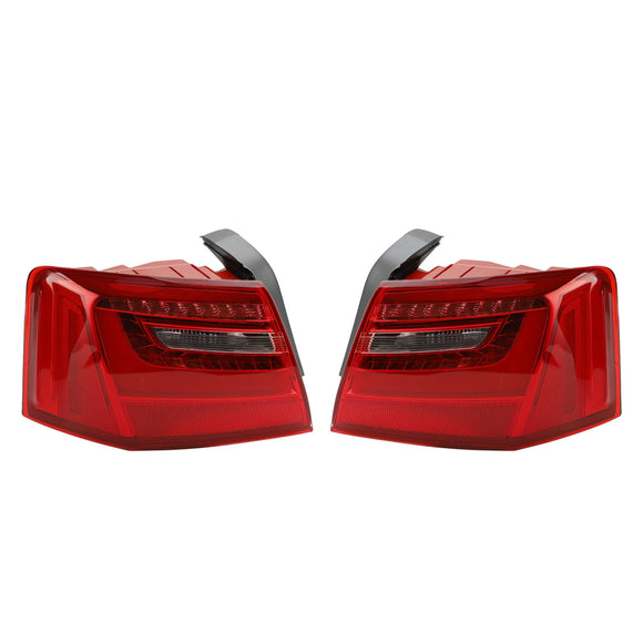 Bil 4st Inre yttre LED-bakljusbromsljus för AUDI A6 2012-2015