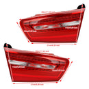 Bil 4st Inre yttre LED-bakljusbromsljus för AUDI A6 2012-2015-2