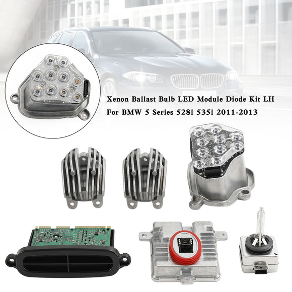 Xenon Ballast Lamp LED Module Diode Kit LH Voor BMW 5 Serie 528i 535i 2011-2013