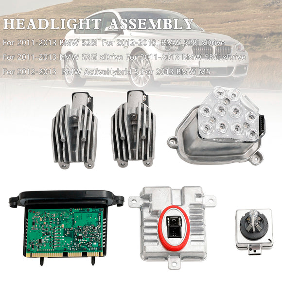 Xenon Ballast Lamp LED Module Diode Kit LH Voor BMW 5 Serie 528i 535i 2011-2013