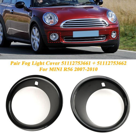 Voorbumper Mistlamp Lamp Cover Bezel Voor Mini Cooper R55 R56 R57 2007-2010