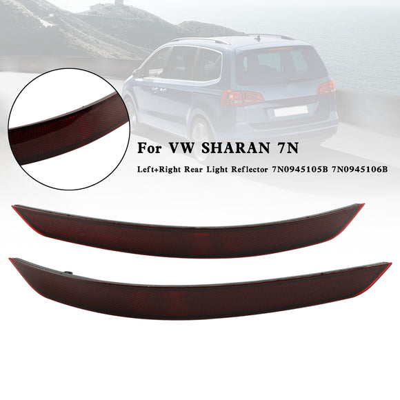 Reflector de luz trasera L+R 7N0945105B 7N0945106B para VW Sharan 2012-2019/VW Alhambra 2011-2016