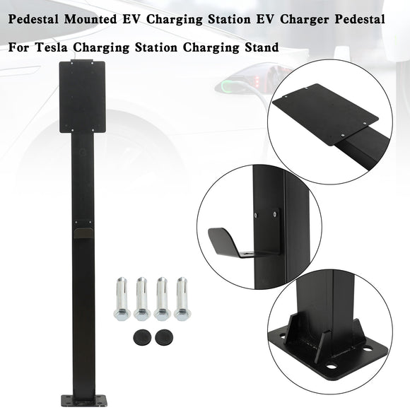 Pedestal Mounted EV Charging Station EV Charger Stand For Tesla And Other EV Charging Station