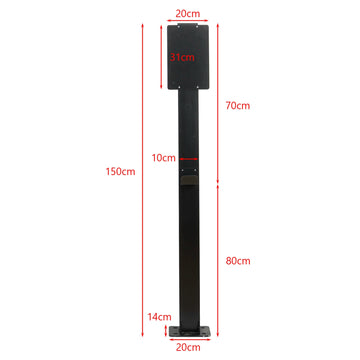 Pedestal Mounted EV Charging Station EV Charger Stand For Tesla And Other EV Charging Station - 0