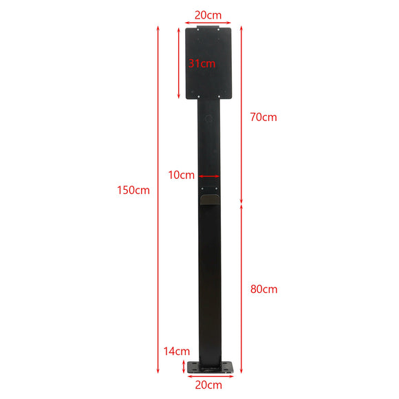 Pedestal Mounted EV Charging Station EV Charger Stand For Tesla And Other EV Charging Station