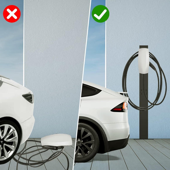 Pedestal Mounted EV Charging Station EV Charger Stand For Tesla And Other EV Charging Station