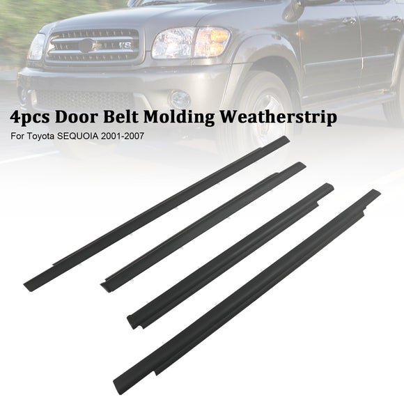 Toyota Sequoia 2001-2007 4pcs bande de moulage de ceinture de porte 75710-0C010 75720-0C010