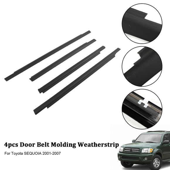 Toyota Sequoia 2001-2007 4pcs bande de moulage de ceinture de porte 75710-0C010 75720-0C010
