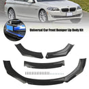 4PCS Universal Car Front Bumper Lip Body Kit Splitter Diffuser Protector Black-5