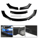 4PCS Universal Car Front Bumper Lip Body Kit Splitter Diffuser Protector Black-4