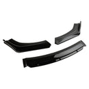 4PCS Universal Car Front Bumper Lip Body Kit Splitter Diffuser Protector Black-6