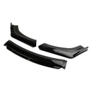 4PCS Universal Car Front Bumper Lip Body Kit Splitter Diffuser Protector Black-8