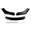 4PCS Universal Car Front Bumper Lip Body Kit Splitter Diffuser Protector Black-11