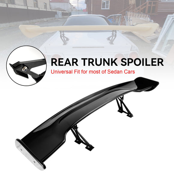 57 145 cm Universal Racing GT Style Down Force Trunk Spoileri Siipi Kiiltävä Musta