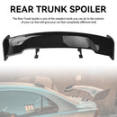 57 145 cm Universal Racing GT Style Down Force Trunk Spoileri Siipi Kiiltävä Musta-6