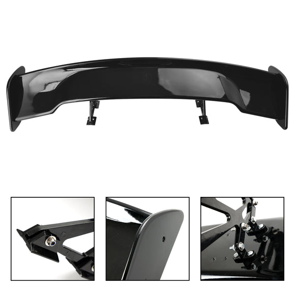57 145 cm Universal Racing GT Style Down Force Trunk Spoileri Siipi Kiiltävä Musta