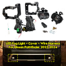 Luz antiniebla LED del parachoques delantero + cubierta + arnés de cables para Nissan Pathfinder 2023 2024-2