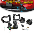 Luz antiniebla LED del parachoques delantero + cubierta + arnés de cables para Nissan Pathfinder 2023 2024-5