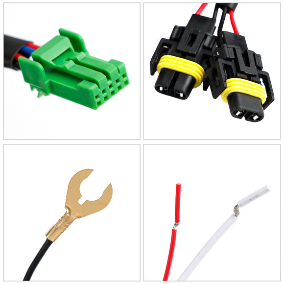 Luz antiniebla LED del parachoques delantero + cubierta + arnés de cables para Nissan Pathfinder 2023 2024