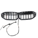 BMW 2023-2024 Série 3 G20 G21 320i/330i/M340i/318i/320d Calandre avant double ligne noire-10