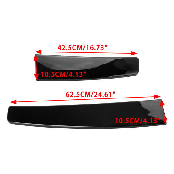 Alerón trasero negro brillante para puerta de Granero doble, compatible con VW Caddy Maxi 2005-2018