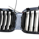 Grade dianteira preta brilhante da grade da malha do rim caber bmw x4 g02 x3 g01 g08 2018-2021-10