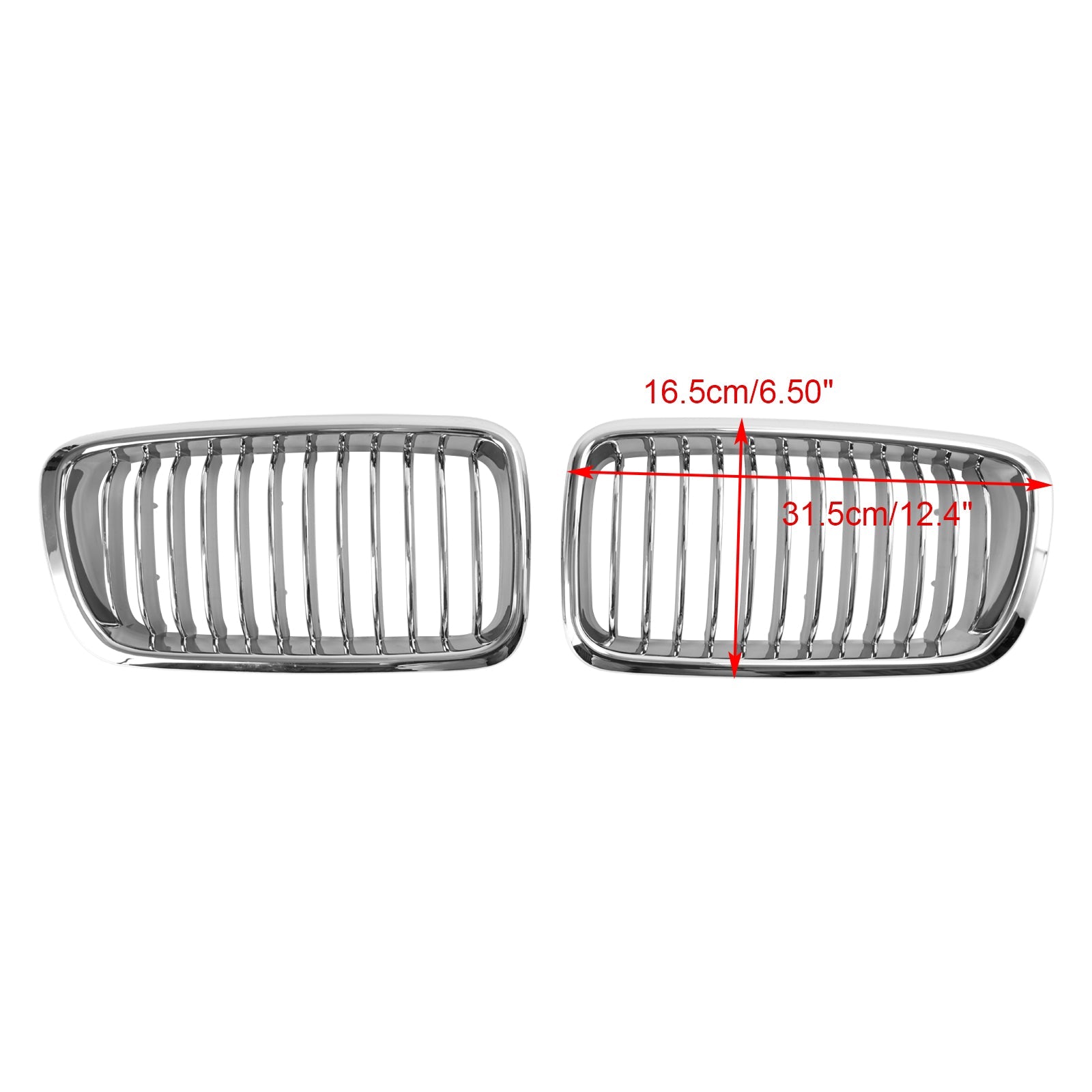 BMW 1994-2001 BMW 7 Series E38 740i/740iL/750iL/728i/735i Front Kidney Grill Chrome Grille