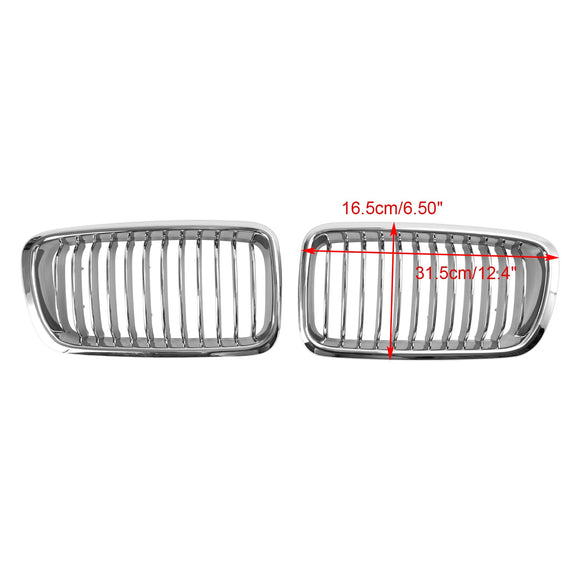 BMW 1994-2001 BMW 7 Series E38 740i/740iL/750iL/728i/735i Front Kidney Grill Chrome Grille