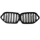 Grade preta brilhante do para-choque dianteiro para BMW X6 G06 M50i 2020-2022 com furo para câmera-7