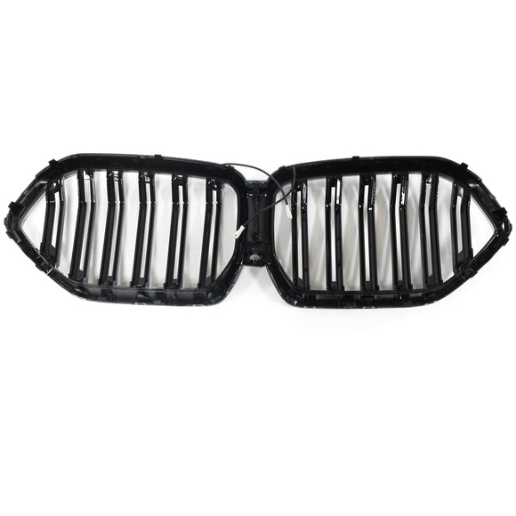 Grade preta brilhante do para-choque dianteiro para BMW X6 G06 M50i 2020-2022 com furo para câmera