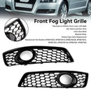 2009–2013 Audi A3 8P Honeycomb Lowe Grill Frontstoßstange Nebelscheinwerfergitter schwarze Abdeckung 8P0807682D 8P0807681D-4