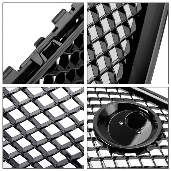 2008-2011 Jaguar XF XF-R Style Grill Glanzend zwart vervangende grille voorbumper