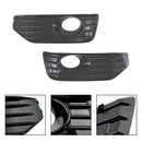 Volkswagen 2010-2015 Transporter Caravelle T5 T5.1 S-Line Lámpara antiniebla Cubierta de luz Inserto S-line Grill Negro brillante-8