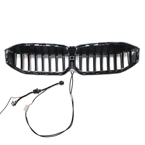 BMW 2023-2024 Série 3 G20 G21 320i/330i/M340i/318i/320d Calandre avant en maille noire brillante