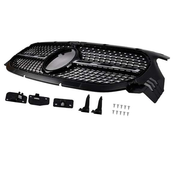 Diamond Front Grille Fit Mercedes-Benz GLA Class H247 GLA250 GLA200 2020-2023 Grill