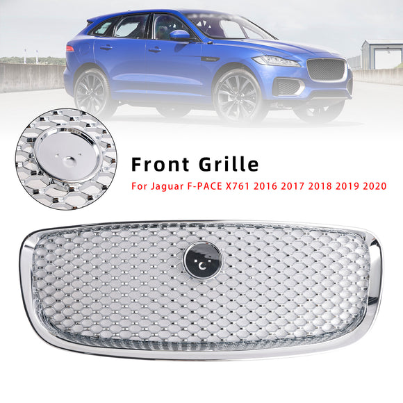 Chromen voorbumper grillrooster geschikt voor JAGUAR F-PACE X761 2016-2020