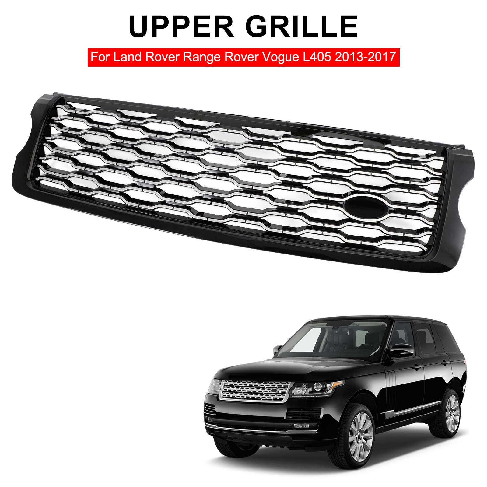 2013-2017 Land Rover Range Rover Vogue L405 Grille supérieure de pare-chocs avant