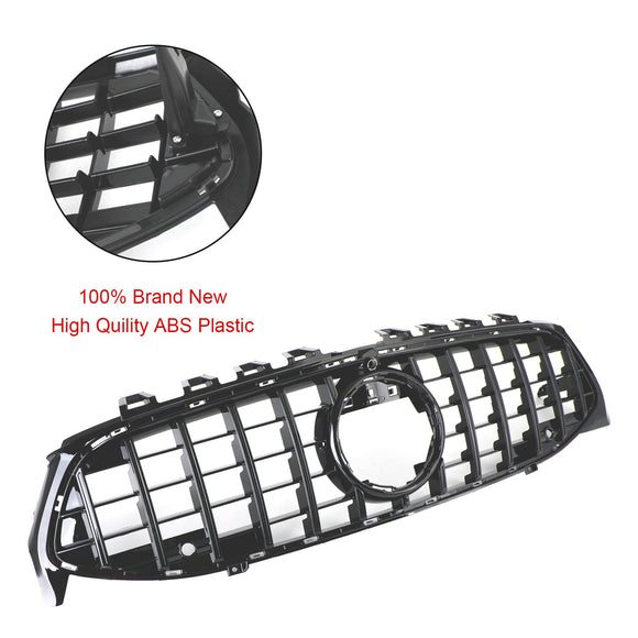 2019-2023 Mercedes Benz CLA-Class W118 C118 CLA180/200/220/250 Front Bumper Grill Gloss Black GTR Style Grill