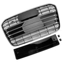 Rejilla de parachoques delantero estilo S6 compatible con Audi A6 C7 2012-2015 cromada-16