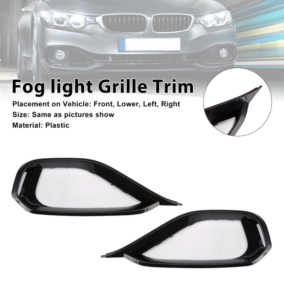 2014–2020 BMW 4er Serie F32 F33 F36 SPORT LINE Links & Rechts Nebelscheinwerferblende Gitter Frontstoßstangenverkleidung 51117294839 51117294840
