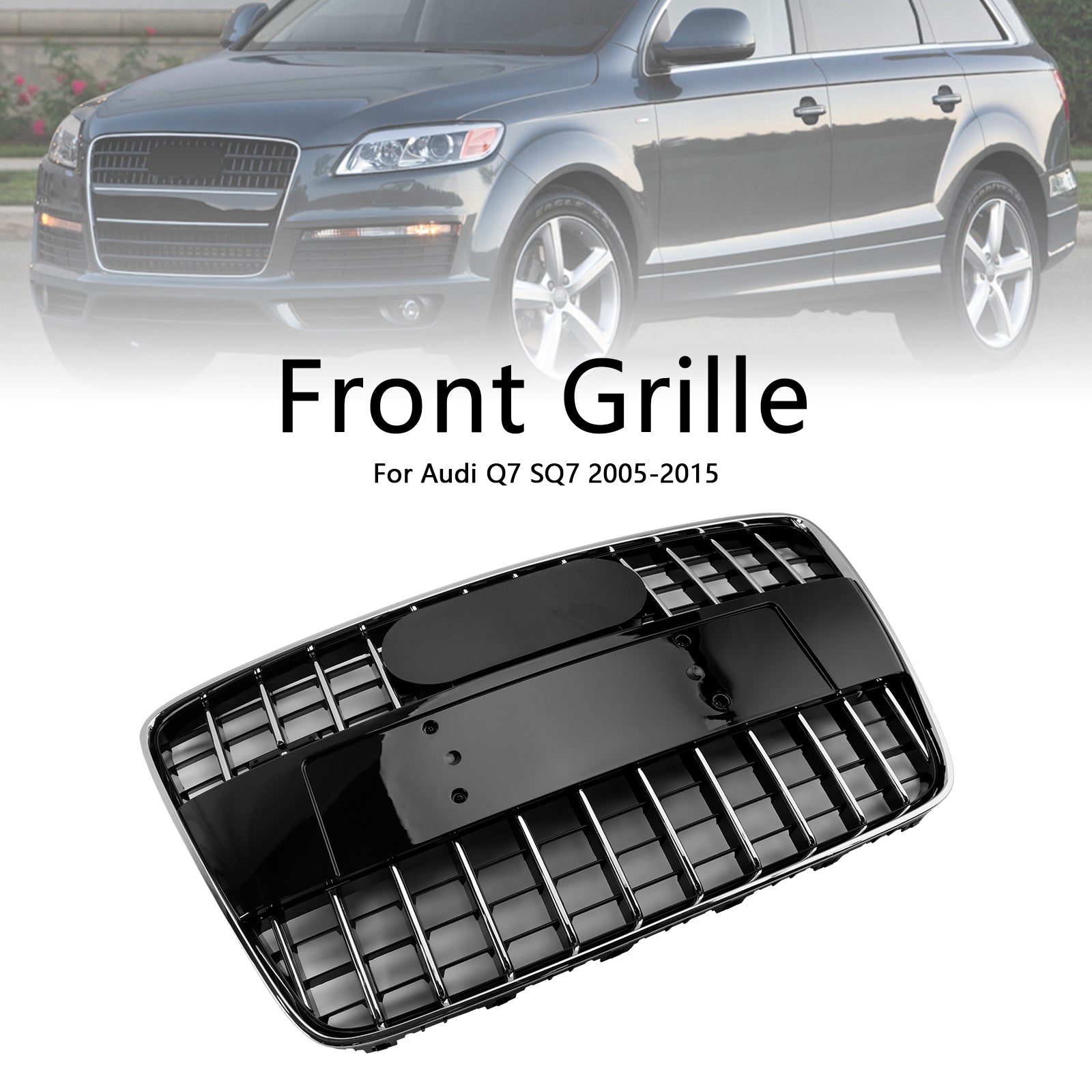 Grille de calandre de pare-chocs avant de style sportif pour Audi Q7 SQ7 2005-2015