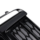 Amortecedor dianteiro luz de nevoeiro favo de mel grade capa preto brilhante grill caber audi a5 s-line s5 2017-2019-6