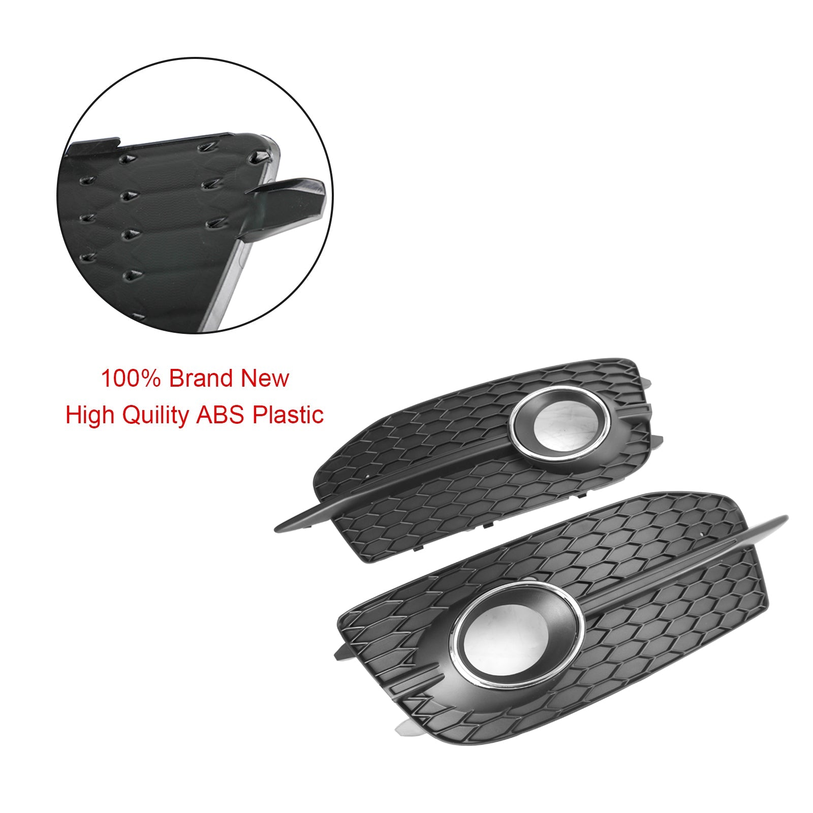 2012-2014 Audi Q3 S-Line 8U0807681DSP9 2PCS Grille de phare antibrouillard pour pare-chocs